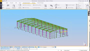 Best Tapered Portal Frame Structure Shop Drawings in Tekla Structures 2016