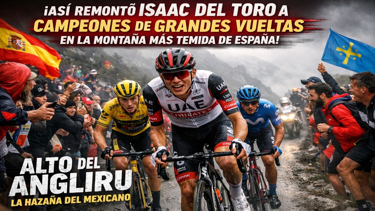 ¡Así remontó ISAAC DEL TORO a CAMPEONES DE GRANDES VUELTAS en la MONTAÑA MÁS TEMIDA DE ESPAÑA!