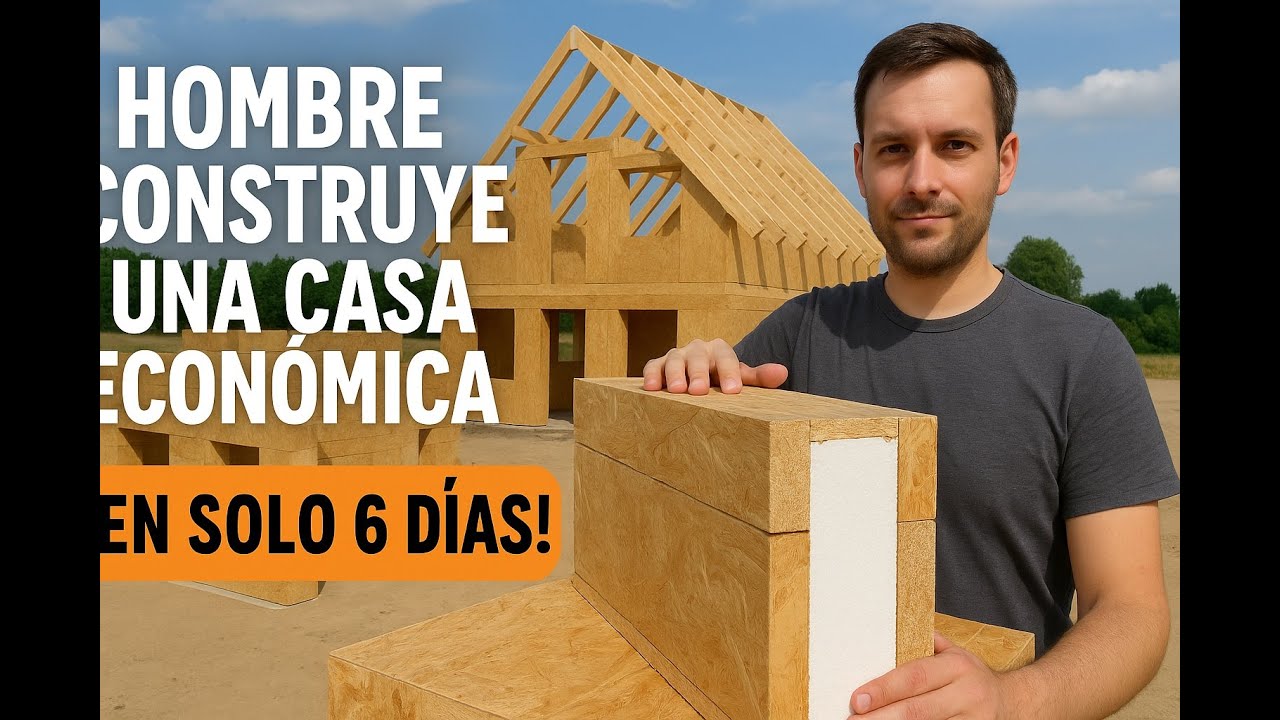 😱HOMBRE LEVANTA UNA CASA ECONÓMICA EN SOLO 6 DÍAS!! (con el sistema GABLOK)