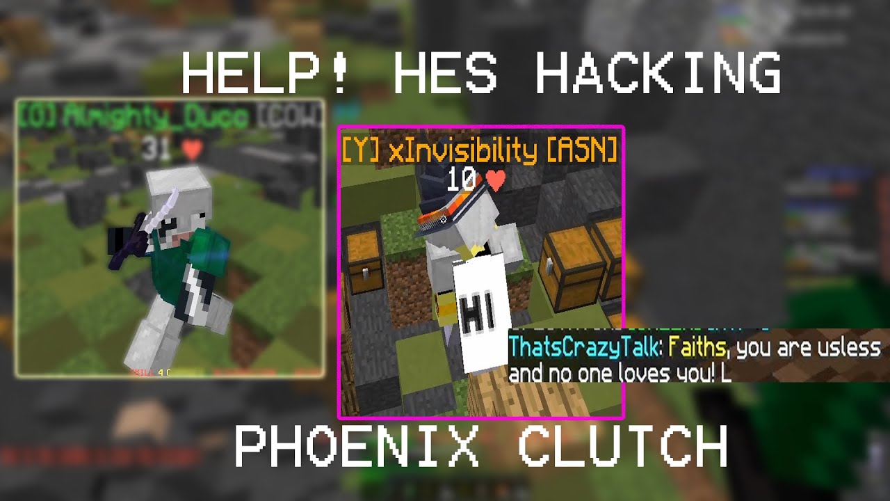 PHOENIX CLUTCH AGAINST CROSSTEAMERS & BHOPPERS - Hypixel Mega Walls 