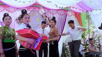 LỄ TRAO NHẬN KHĂN PIÊU ĐÁM CƯỚI DÂN TỘC THÁI TẠI SÂN KHẤU TIỆC CƯỚI LTH MẠNH CƯƠNG & THANH NỘI