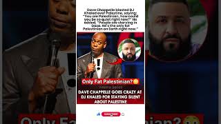 Dave Chappelle Roasts DJ Khaled Over Palestine #fypage #fyp #ytshorts