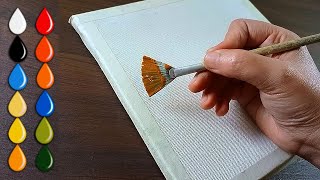 💙🧡🤎 Acrylic Painting Step by Step #422 | Easy 2 sunset Beauty painting
