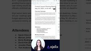 How I write meeting summaries 10x faster with AI agent