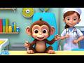 Cute Baby Monkey at the Pet Clinic | Funny and Fun Kids Nursery Rhyme Animation