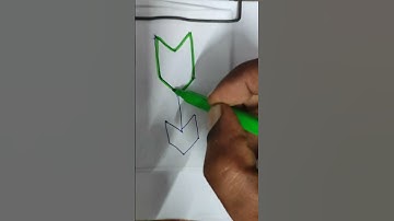 one line draws the entire shape and the line can