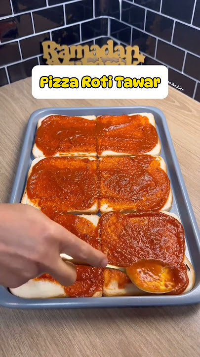 Cara Membuat Pizza dari Roti Tawar. #food #pizza