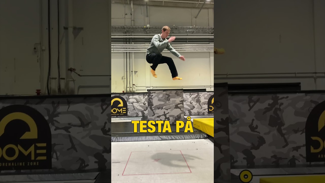 Dome Adrenaline Zone - Dubbel bakåtvolt på trampolin