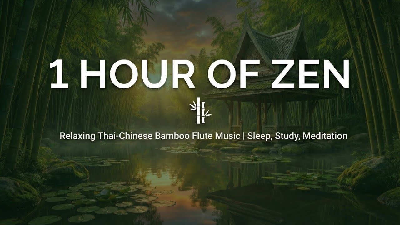 1 Hour of Zen 🎋 Relaxing Thai-Chinese Bamboo Flute Music | Sleep, Study ...