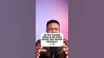 Do this to know things in the spirit before they happen #inspiration #prophetic #motivation #fyp