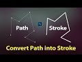 How to Convert Path into Stroke in Photoshop | Make Pen Tool Path into Stroke pen tool stroke path