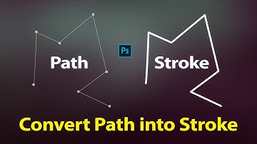 How to Convert Path into Stroke in Photoshop | Make Pen Tool Path into Stroke pen tool stroke path