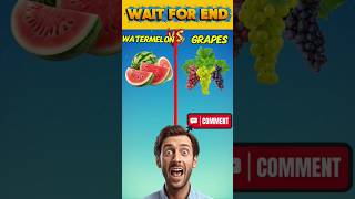watermelon vs grapes | what do you like | #shorts #challenge #comparison