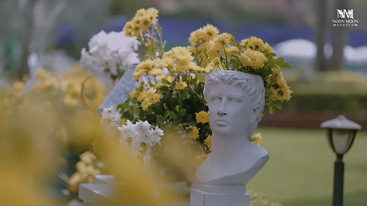 ✨ Royal Blue Pottery Haldi Decor | Destination Wedding Planner in Jaipur | Noon Moon Events