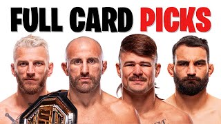 UFC 325 Full Card Predictions & Breakdown