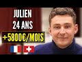 Julien 24 ans 5800 par mois frontalier suisse 