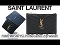 รีวิวกระเป๋าสตางค์ YSL Saint Laurent Porte Cartes Zip Wallet