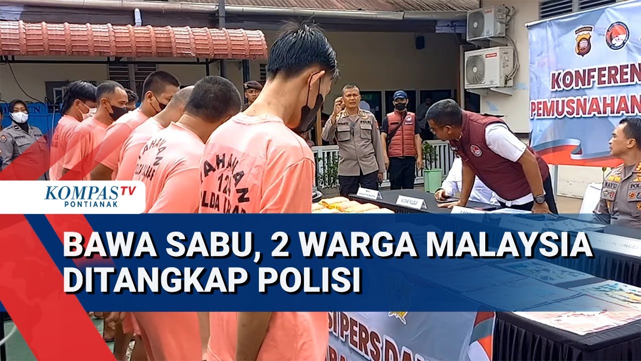Bawa 8 Kg Sabu Lewat PLBN Entikong, 2 Warga Malaysia Ditangkap Polda Kalbar