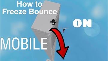 How to freeze bounce on MOBILE! (Easiest Method) |ROBLOX