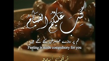 آيات الصيام || عمر هشام العربي || Ramadan Verses || Omar Hisham Alarabi