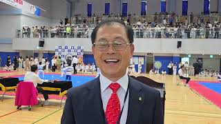 제 22회 가평군수 기 태권도 대회 장소 호반문화체육센터 가평군태권도협회 회장 채 광 병. 인터뷰 일시 촬영 2025.6.28.오전