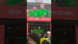 arena Brahma  FIFA fanfestival execução do hino nacional da seleção Brasileira