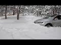 Tesla Model X as a snow plow? Colorado snowstorm footage