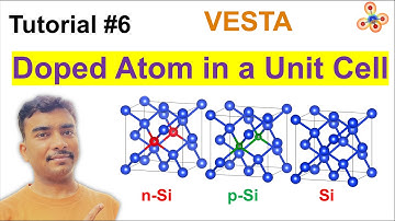 Create n- and p-type doped semiconducting Si unit cell with VESTA #Tutorial 6