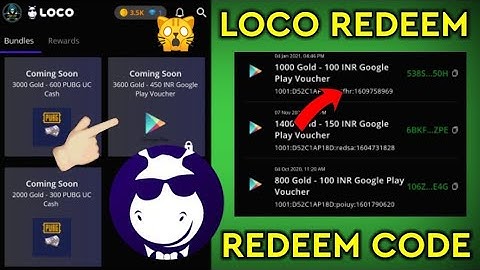 Loco app Se google Redeem Code Kaise le |How To get Free Redeem Code By Loco App New Feature|Free Uc
