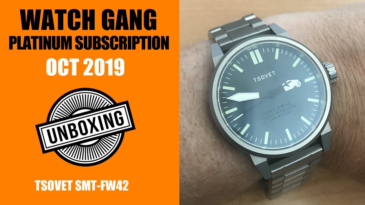 Watch Gang Platinum Unboxing October 2019 (Spain) YouTube