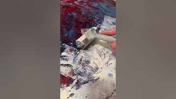 Rolling back layers with a brayer is pure magic—especially over stencils. #oilandcoldwax #brayer