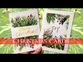 Watercolor Christmas Cards Tutorial For Beginners/ Real Time Demo/ Loose greens  #watercolor