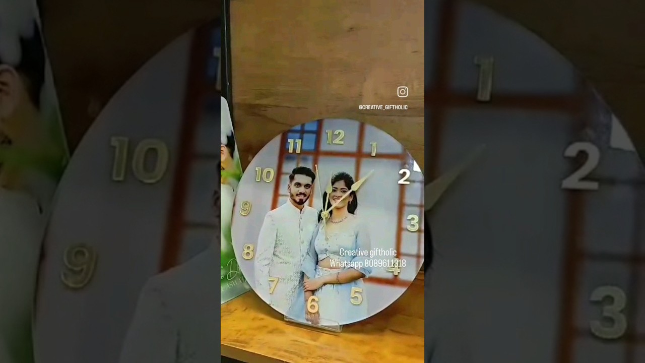 Acrylic clocks available 🥰/Creative giftholic/ Whatsapp 8089611318/