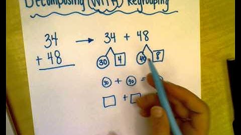 Decomposing Double Digit Addition-Regrouping
