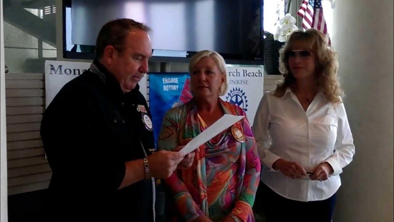 Stephanie McCormick's Rotary Blue Badge Induction Ceremony YouTube