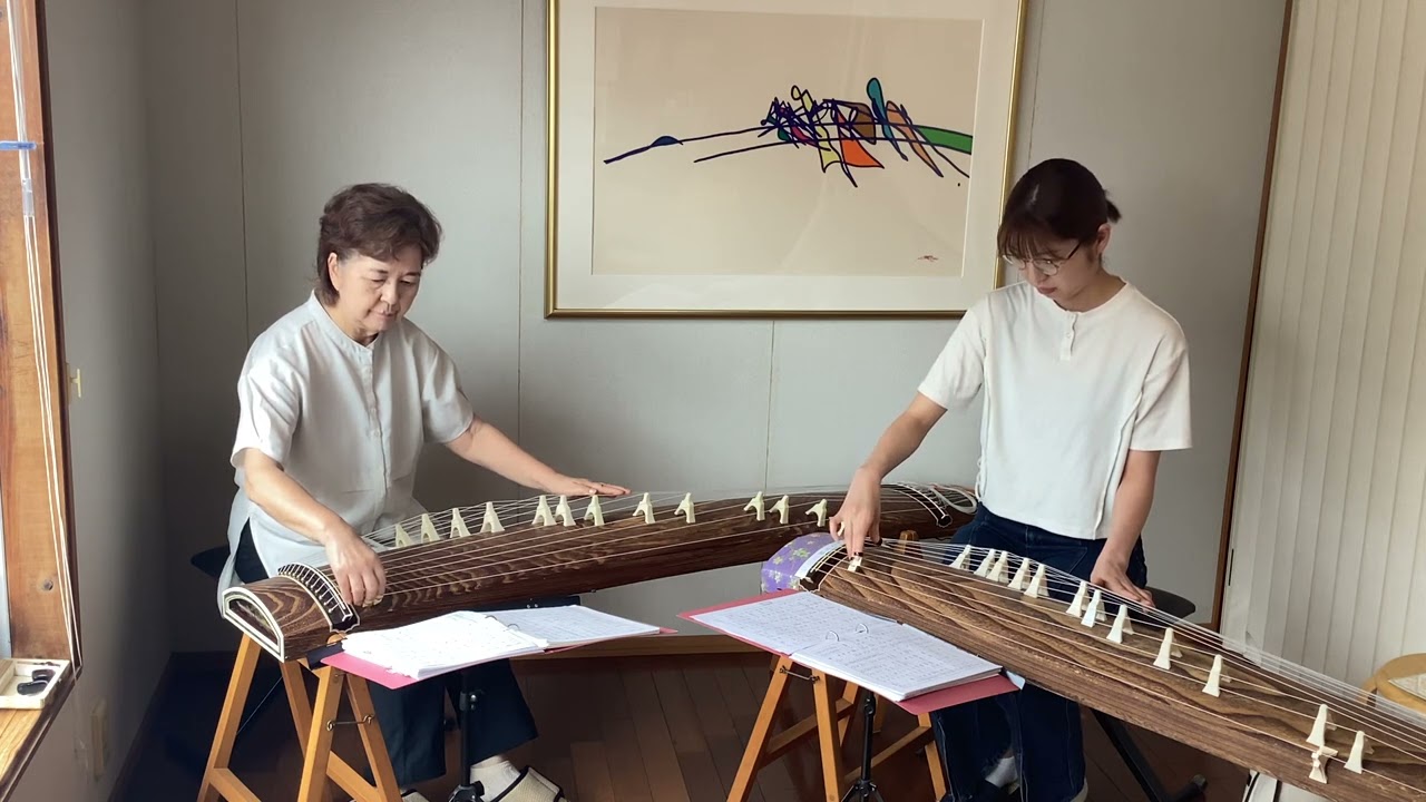 山口酉美(自己紹介欄必読)様せんよ高級琴柱 箏 14個 総重量：186g 弦楽器 箏二重奏「山なみの灯(前半)」Japanese KOTO duo「Yamanamino akari