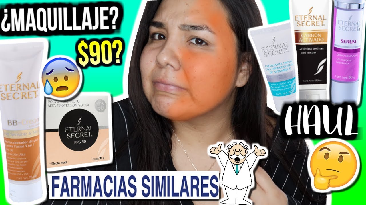 PROBÉ el MAQUILLAJE de SIMILARES?! + HAUL Eternal Secret | Sarai♥