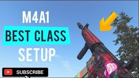 THE BEST CLASS SETUP FOR THE M4A1 (MODERN WARFARE)