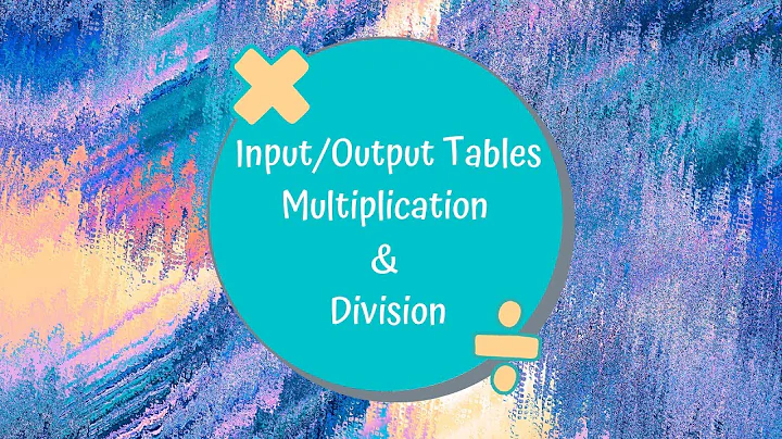 Input/Output Tables with Multiplication and Division