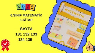 6.Sinif Matemati̇k Ders Ki̇tabi Sayfa 131 132 133 134 135 1.Ki̇tap