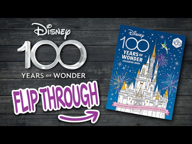 Présentation Disney 100 years of Wonder Colouring book 
