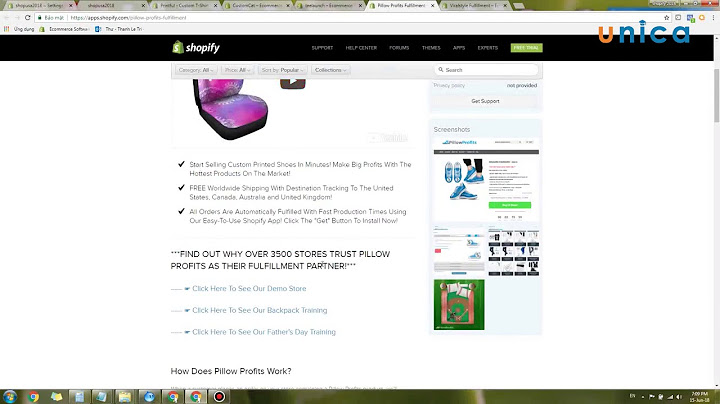 Hướng dẫn bán áo thun trên shopify