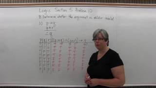MTH 125: Logic Section 5 Problem 10 - Mathematics with Susan McCourt
