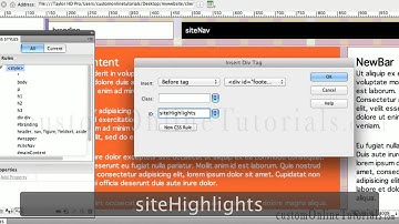 Adobe Dreamweaver tutorials CS5 CS6 How to make a fluid 960 grid system responsive webpage design