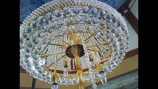 Instalasi  Lampu Kristal Masjid