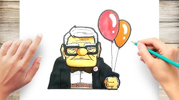 How TO Draw Carl Fredricksen