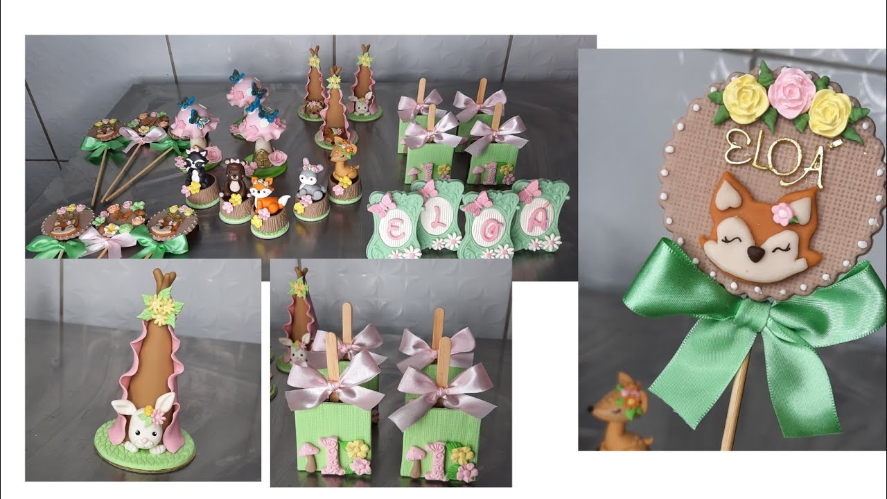 Personalizando doces BOSQUE ENCANTADO- pasta de leite -Rafa doce com amor