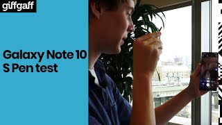 Galaxy Note 10 - Testing the new S Pen 'Air Actions' | giffgaff