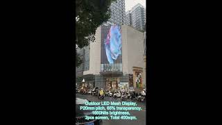 High-Transparency LED Media Façade/Outdoor Transparent LED Display Screen