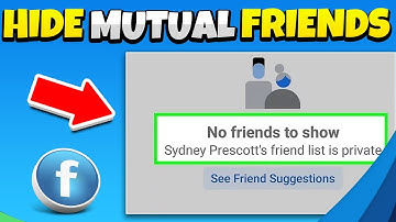 Hide Mutual friends list and friend list 2025 (PC or Laptop)